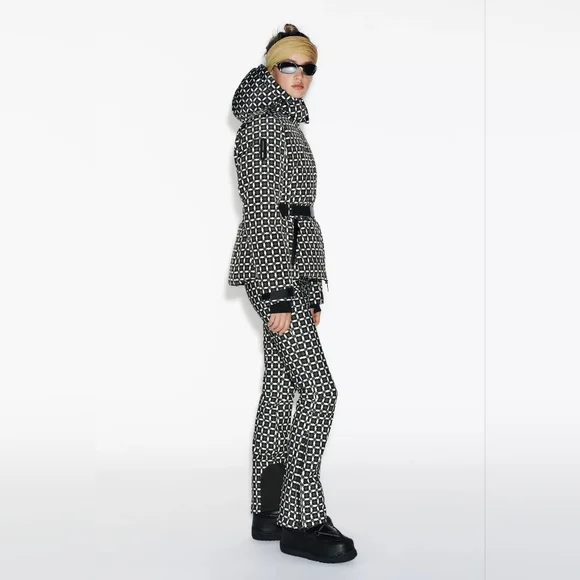 Zara Black & White Geometric Track Jacket And Pants (Set) - Picture 4 of 10